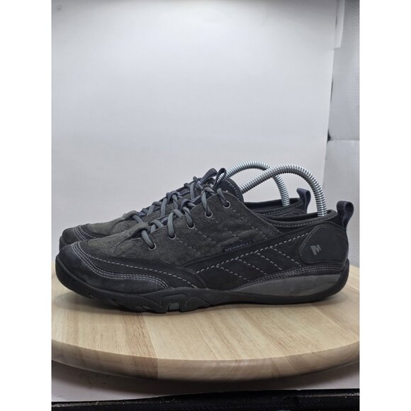 Merrell Women's Mimosa Shoes Outdoor J68166 Black Gray Suede Lace Hiking, Size 6 - Picture 1 of 9